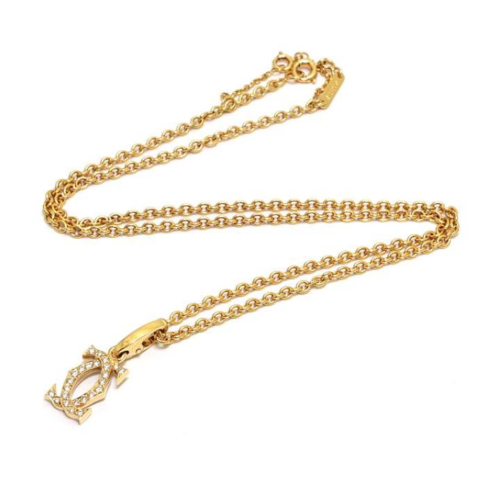 Cartier（カルティエ） Cartier 2Cダイヤネックレス 750 YG : atlantis