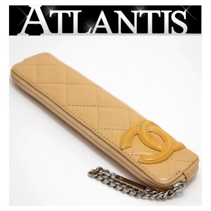 シャネル CHANEL カンボン ペンケース ベージュ : 062139 : atlantis 