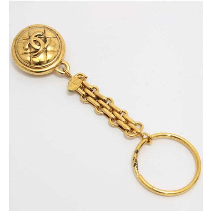 シャネル マトラッセ チャーム キーホルダー ヴィンテージ CHANEL（シャネル） ヴィンテージ ココマーク マトラッセ キーホルダー
