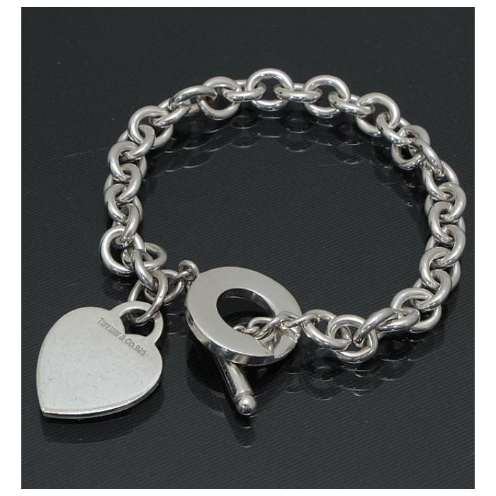 ティファニーリターントゥラウンドタグブレスレット約20cm SV925