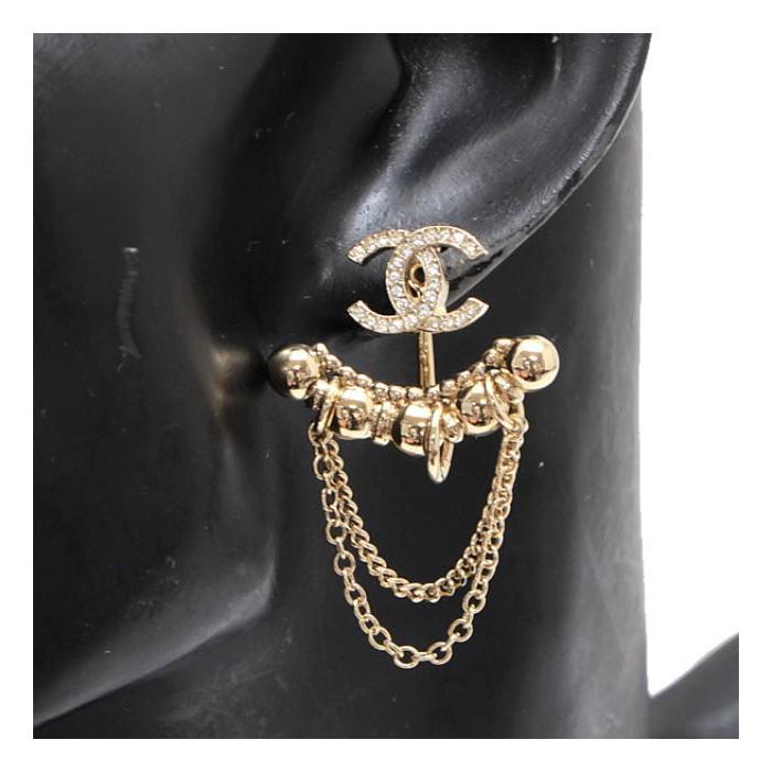 CHANEL（シャネル） 美品 キラキラ ココマーク スイングピアス