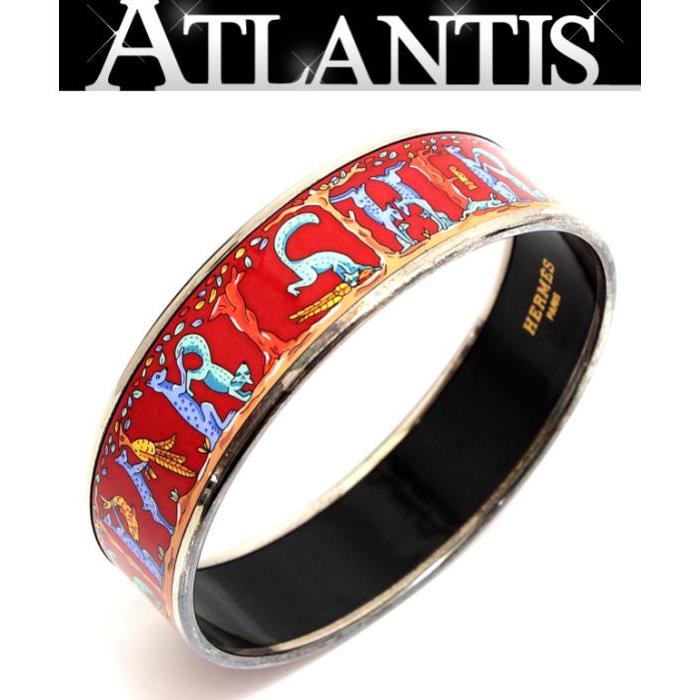HERMES（エルメス） エマイユGM 七宝 ブレスレット バングル アニマル