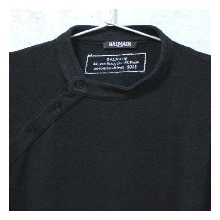 BALMAIN（バルマン） メンズ 長袖Tシャツ ロンT 黒 size:L : atlantis