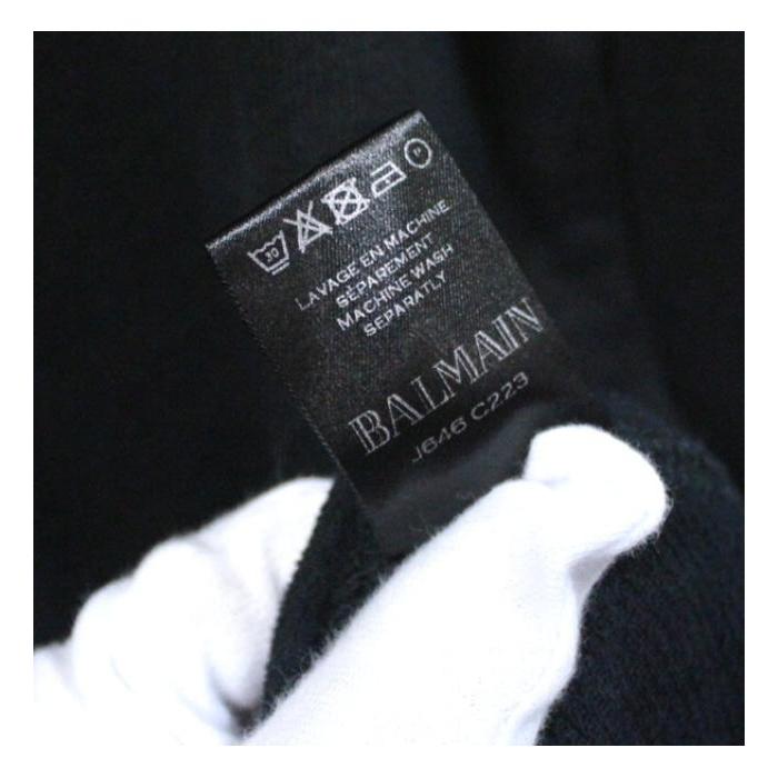 BALMAIN（バルマン） メンズ 長袖Tシャツ ロンT 黒 size:L : atlantis