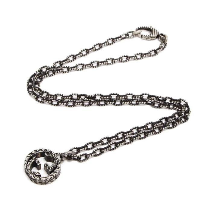GUCCI グッチ インターロッキングG GGロゴシルバーネックレス GUCCI グッチ インターロッキングG GGロゴ ネックレス シルバー