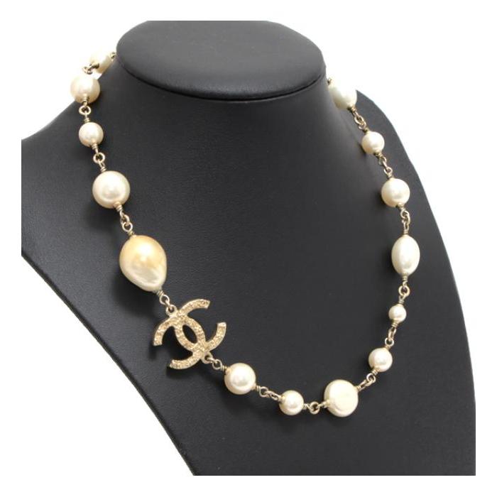 ク*ラ様 CHANEL ロゴペンダント パールネックレス 2024SS☆送料無料【CHANEL シャネル】CCロゴ ネックレス パール