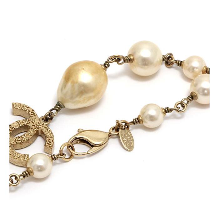 ク*ラ様 CHANEL ロゴペンダント パールネックレス 2024SS☆送料無料【CHANEL シャネル】CCロゴ ネックレス パール