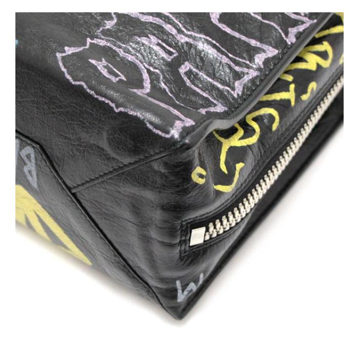 BALENCIAGA（バレンシアガ） ペーパー A6 グラフィティ 2WAYバッグ 黒