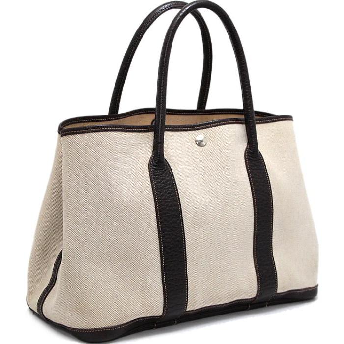 HERMES エルメス ガーデンパーティーPM トワルアッシュ　マロン ガーデンパーティー エルメス HERMES ガーデンパーティーPM トート