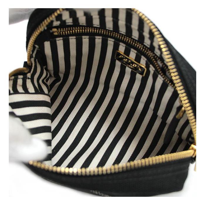 PRADA プラダ カナパ ポーチ 1NA021 キャンバス 黒 : atlantis