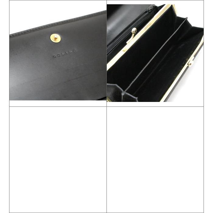 CELINE（セリーヌ） マカダム がま口長財布 PVC×レザー : atlantis