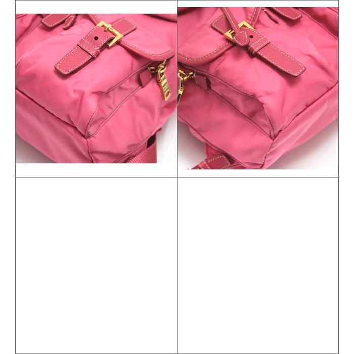 PRADA プラダ 三角ロゴ リュックサック バックパック ピンク PRADA プラダ 三角ロゴ リュックサック バックパック ピンク