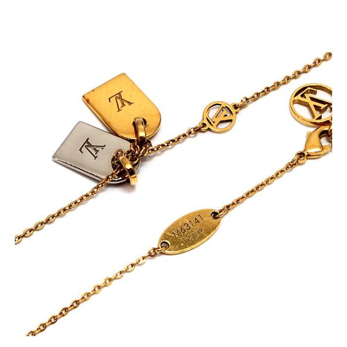 ルイヴィトン LOUIS VUITTON コリエ プレシャス ナノグラム ネックレス