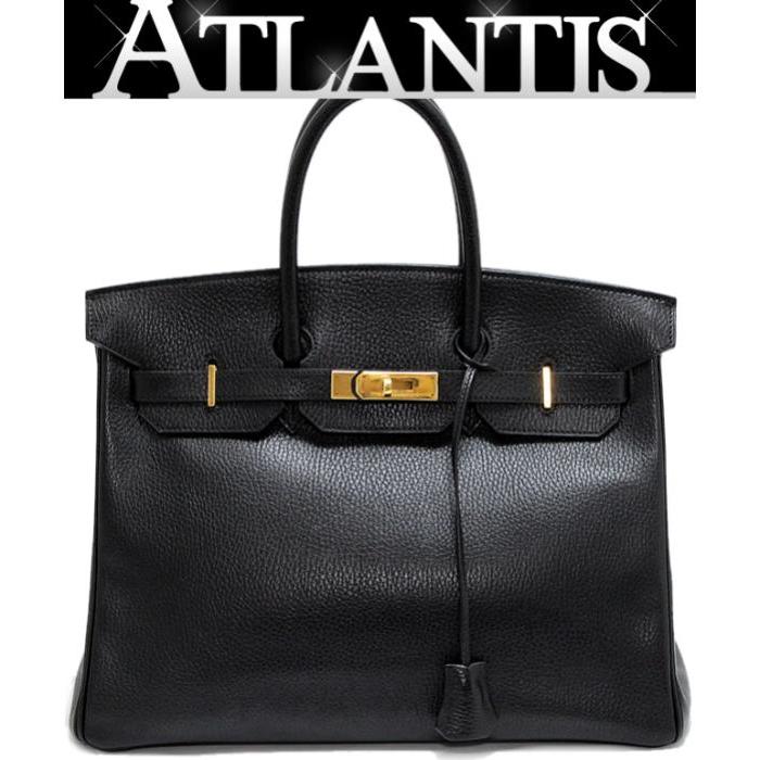 HERMES（エルメス） バーキン35 ハンドバッグ アルデンヌ 黒 〇Z刻印