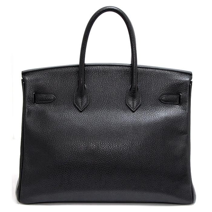 HERMES（エルメス） バーキン35 ハンドバッグ アルデンヌ 黒 〇Z刻印