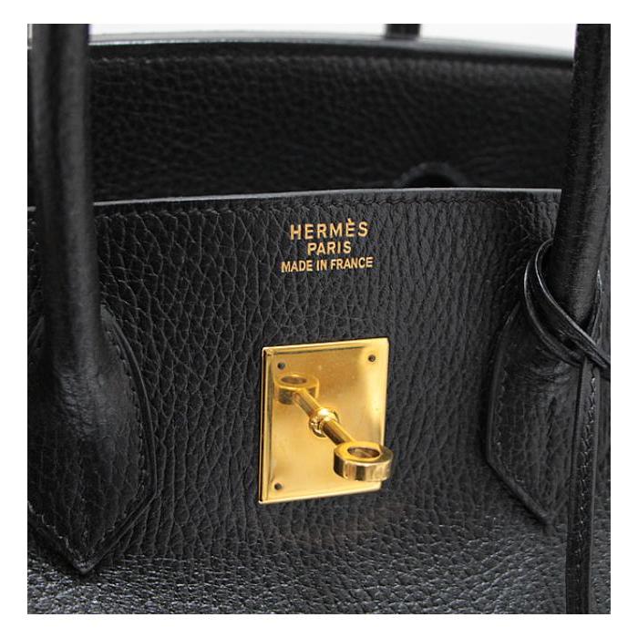HERMES（エルメス） バーキン35 ハンドバッグ アルデンヌ 黒 〇Z刻印
