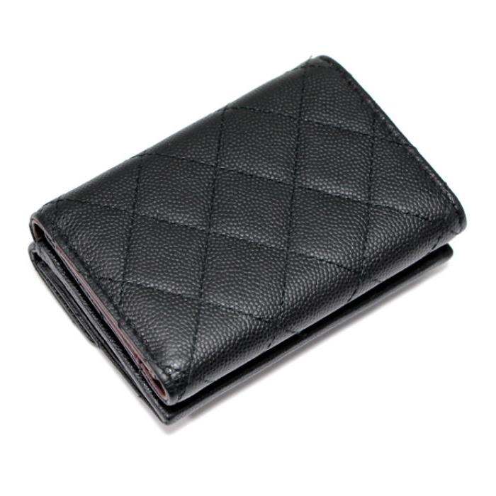 CHANEL（シャネル） マトラッセ 三つ折り財布 コンパクトウォレット