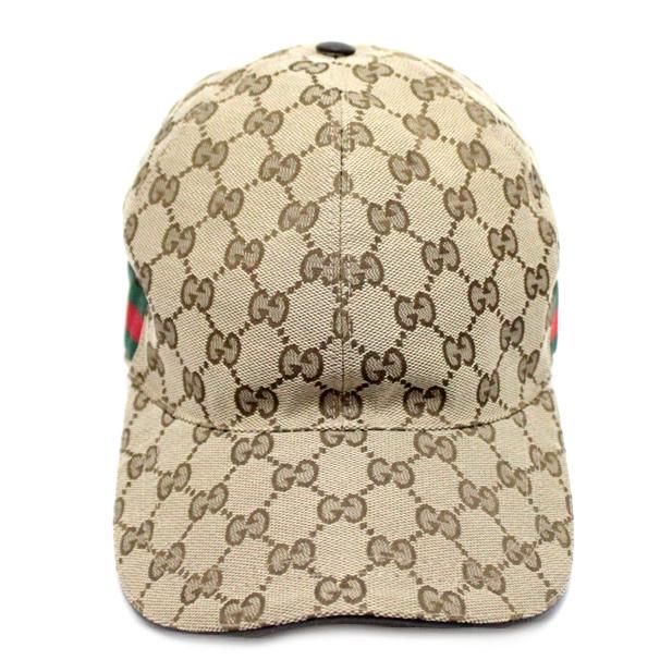 グッチ GUCCI ベースボールキャップ GG柄 シェリーライン size