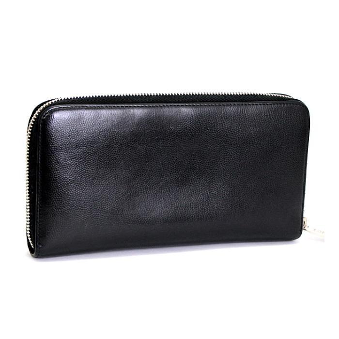 CHANEL シャネル ラウンドファスナー長財布 シルバーココマーク