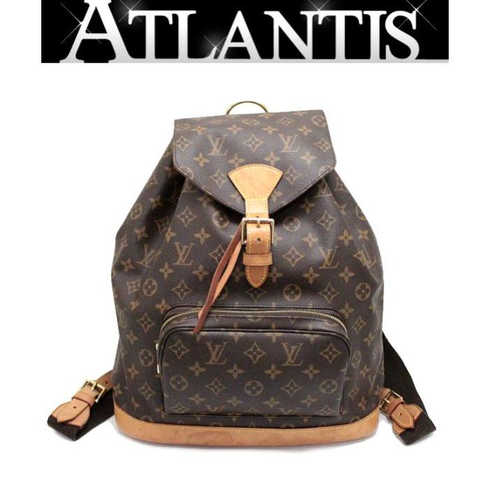 【鑑定済 】ルイヴィトン モノグラム モンスリGM リュックM51135 ルイ・ヴィトン LOUIS VUITTON モンスリGM M51135 モノグラム