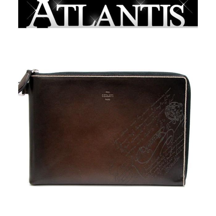 ベルルッティ Berluti ニノGM カリグラフィ クラッチバッグ 