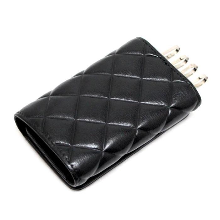 CHANEL（シャネル） マトラッセ 4連 キーケース 黒 ラムスキン