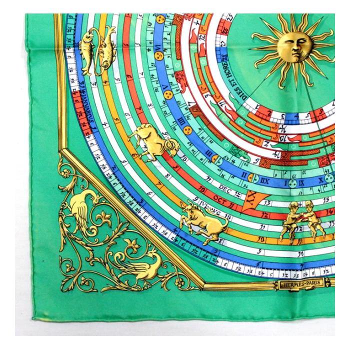 エルメス HERMES スカーフ カレ 45 プチカレ DIES ET HORE 占星術