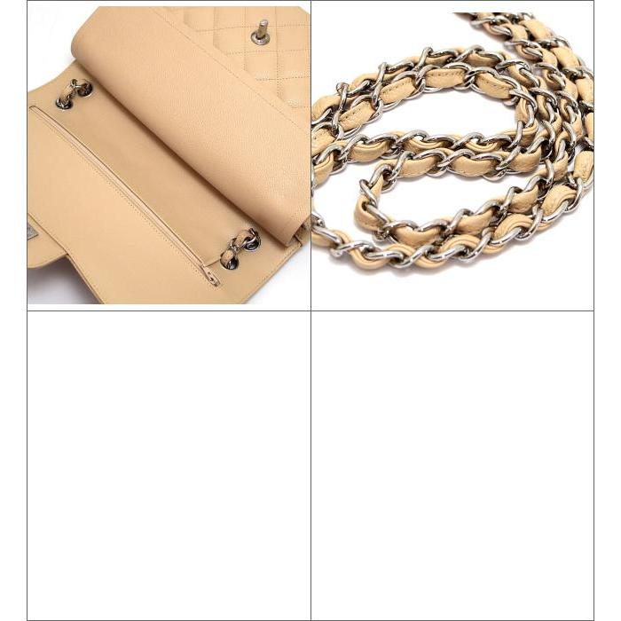 極美品 CHANEL シャネル マトラッセ30 Wチェーンショルダーバッグ 12番台 Wフラップ ココマーク キャビアスキン ベージュ ゴールド金具 中古 4b010852 CHANEL - 極美品 CHANEL シャネル マトラッセ30 Wチェーンショルダー