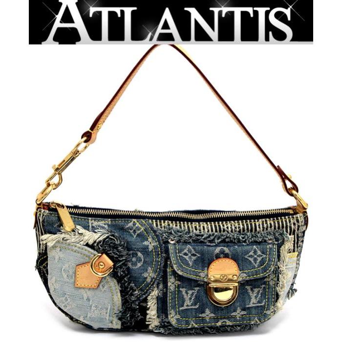 美品　ヴィトン　デニム　パウチィ　ハンドバッグ　M95382 ルイヴィトン LOUIS VUITTON パウチィ ハンドバッグ モノグラム