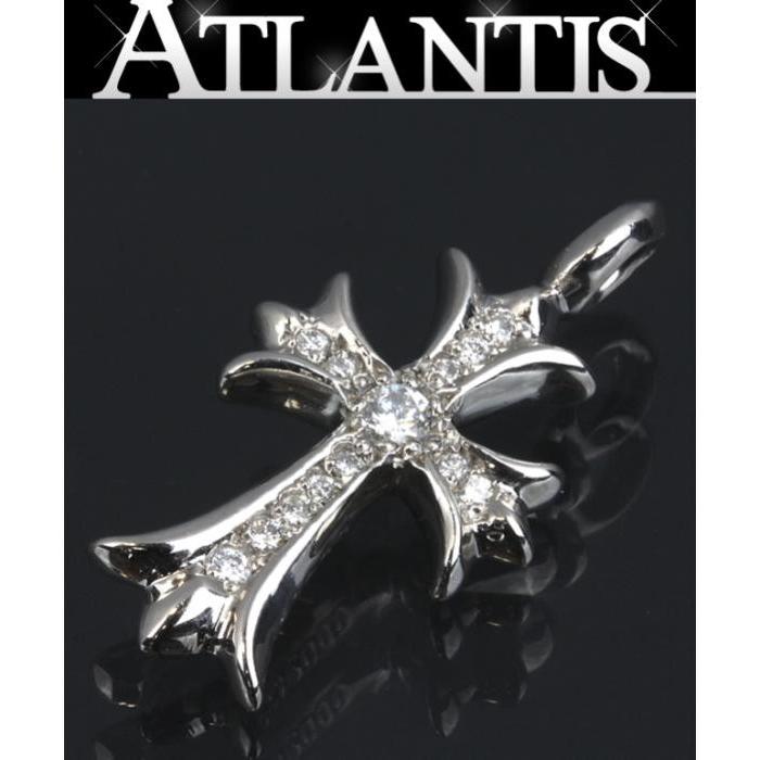 Chrome Hearts 銀座 待望 クロムハーツ Plat パヴェダイヤ プラチナ ネックレス タイニーファットクロス トップ