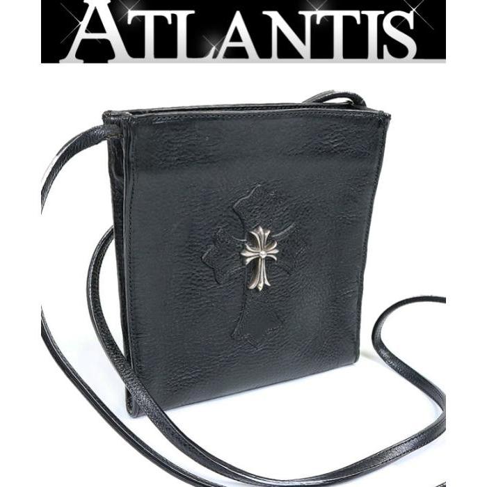 Chrome Hearts 銀座店 クロムハーツ スクエアポケット ｓｑ Pkt ｃｈクロス ショルダーバッグ 黒 0777 Atlantis 通販 Yahoo ショッピング