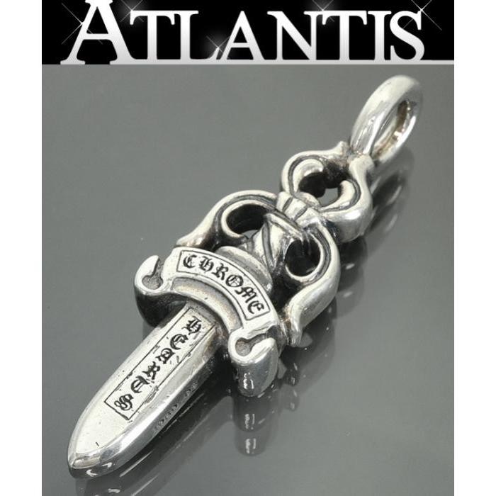 CHROME HEARTS 銀座店 クロムハーツ ダブル ダガー チャーム ネックレス トップ ペンダント シルバー SV925