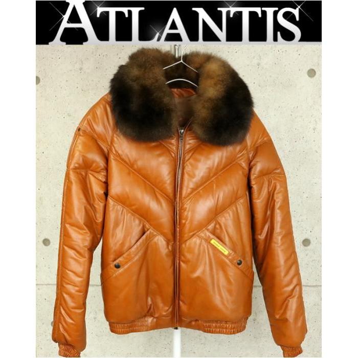 DOUBLE GOOSE 銀座店 ダブルグース V ボンバー ダウン ジャケット BOMMER JACKET ブルゾン アウター キャメル ...