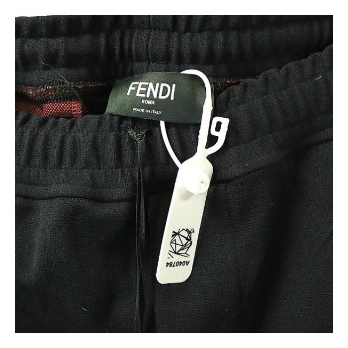 FENDI 黒 FFロゴパンツ FENDI 銀座店 フェンディ サイドロゴ トラックパンツ FFロゴ