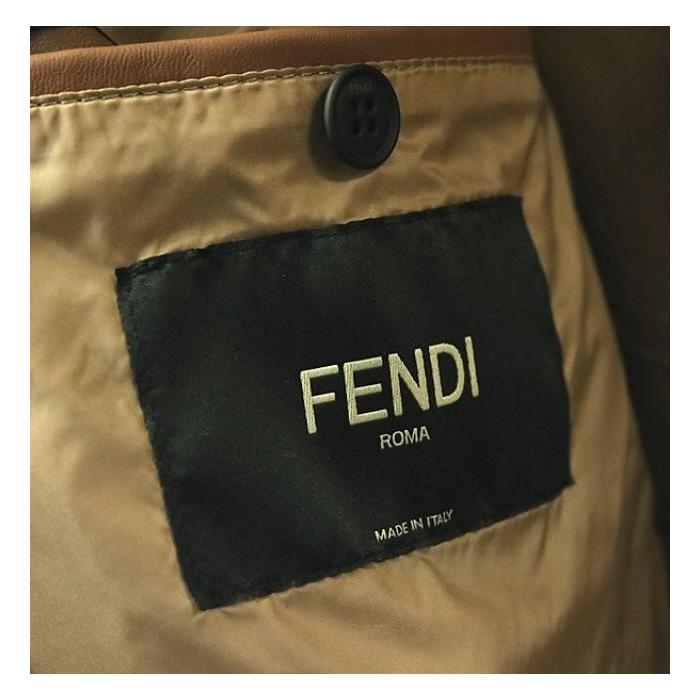 FENDI 銀座店 フェンディ 羊毛×キャメル フリース ボア レザー