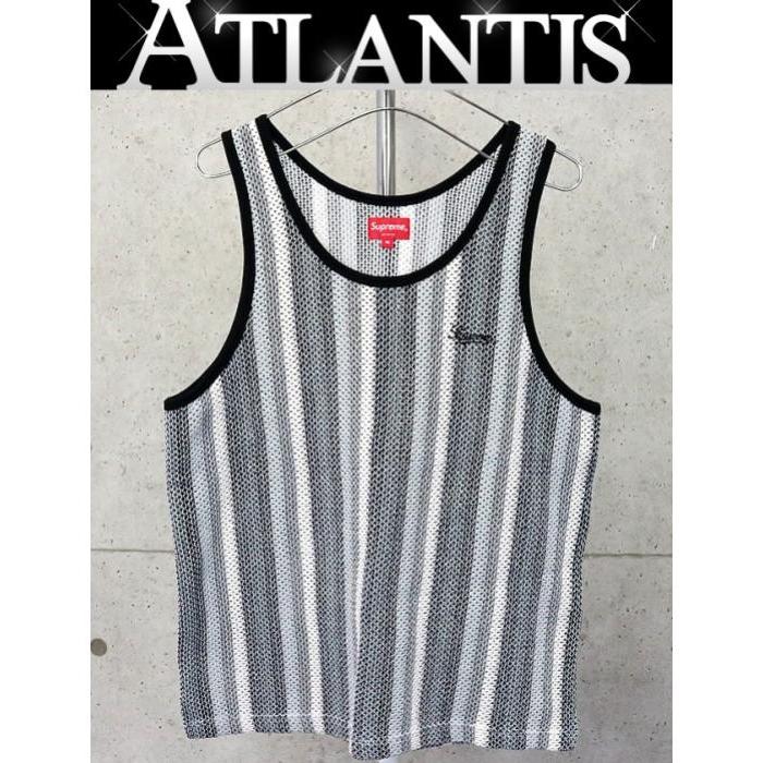 Supreme 銀座店 SALE シュプリーム 19SS Knit Stripe Tank Top タンクトップ 黒 トップス size:M :080240:atlantis 通販 Supreme シュプリーム 半袖ニット② トップス