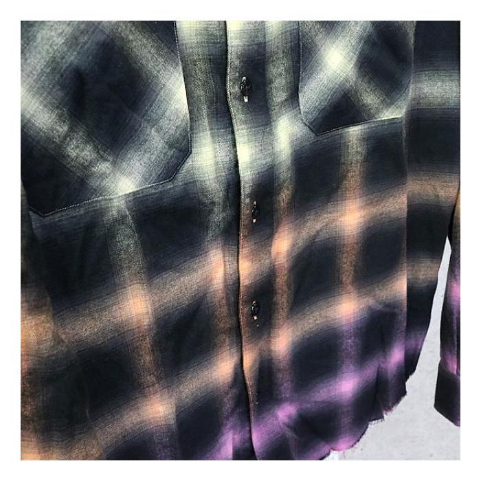 AMIRI 銀座店 アミリ Ombre Plaid グラデーション チェック柄 AMIRI 銀座店 アミリ Ombre Plaid グラデーション チェック柄