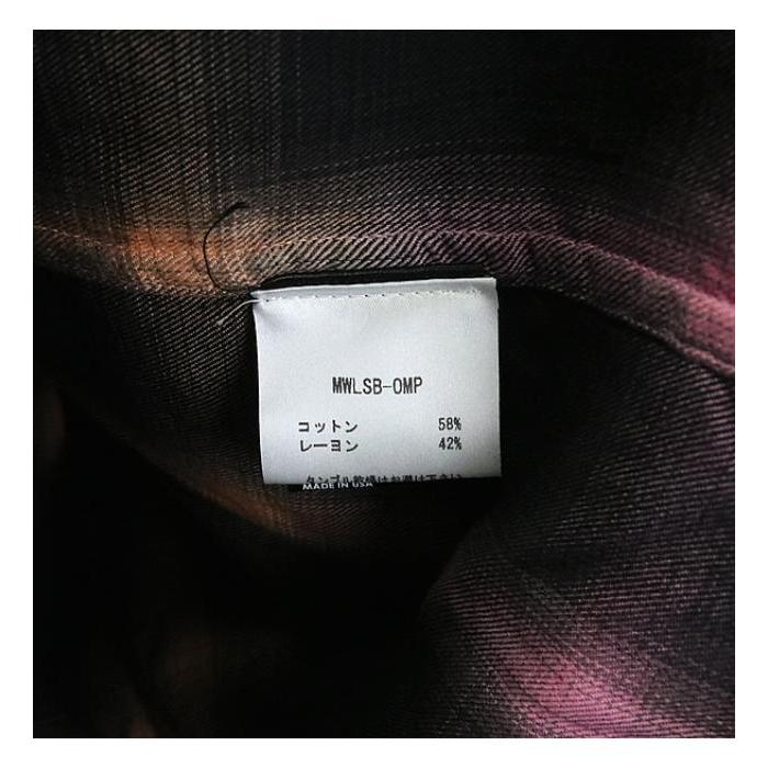 AMIRI 銀座店 アミリ Ombre Plaid グラデーション チェック柄 AMIRI 銀座店 アミリ Ombre Plaid グラデーション チェック柄
