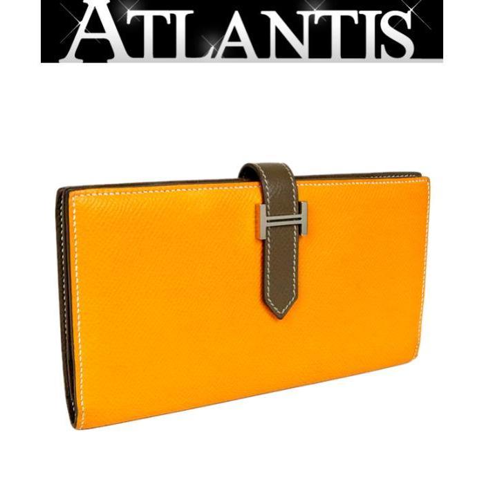 広尾店】 エルメス HERMES ベアンスフレ 長財布 エプソン ジョーヌ 