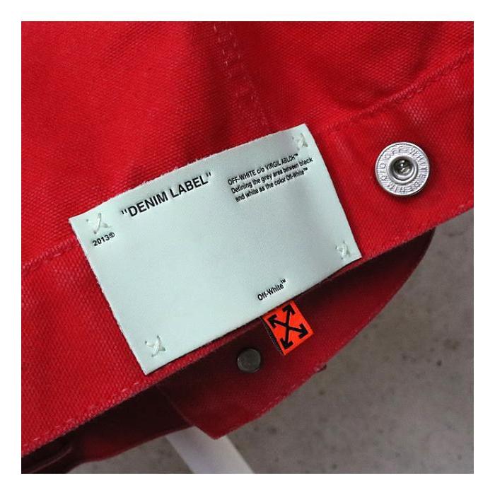 OFF-WHITE 銀座店 未使用品 オフホワイト デニム ジャケット OFF-WHITE 銀座店 未使用品 オフホワイト デニム ジャケット