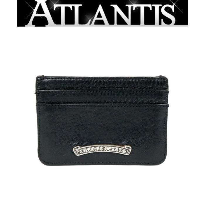 銀座店 極美品 クロムハーツ ダブルサイド スクロール カードケース  