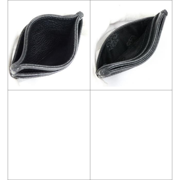 銀座店 極美品 クロムハーツ ダブルサイド スクロール カードケース  