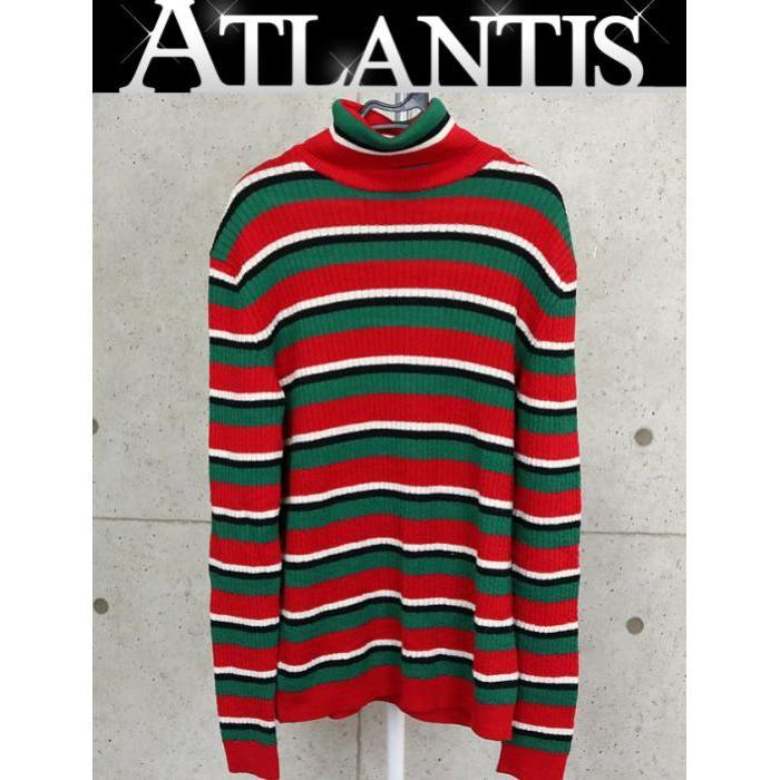 GUCCI 銀座店 GUCCI グッチ ニット タートルネック セーター ボーダー 
