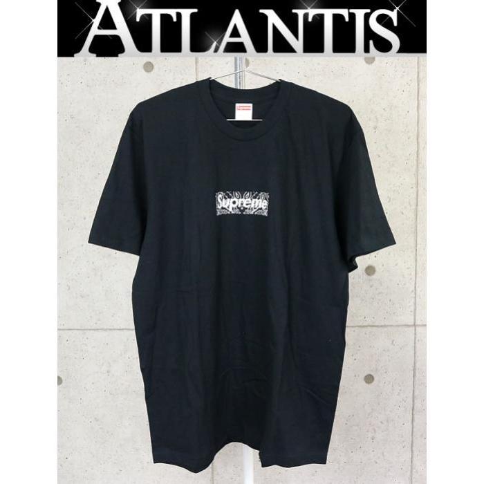 直営店限定 Supreme 銀座店 シュプリーム 19aw Bandana Box Logo Tee バンダナ柄 半袖 Sizel 黒 代引不可 Www Skylanceronline Com