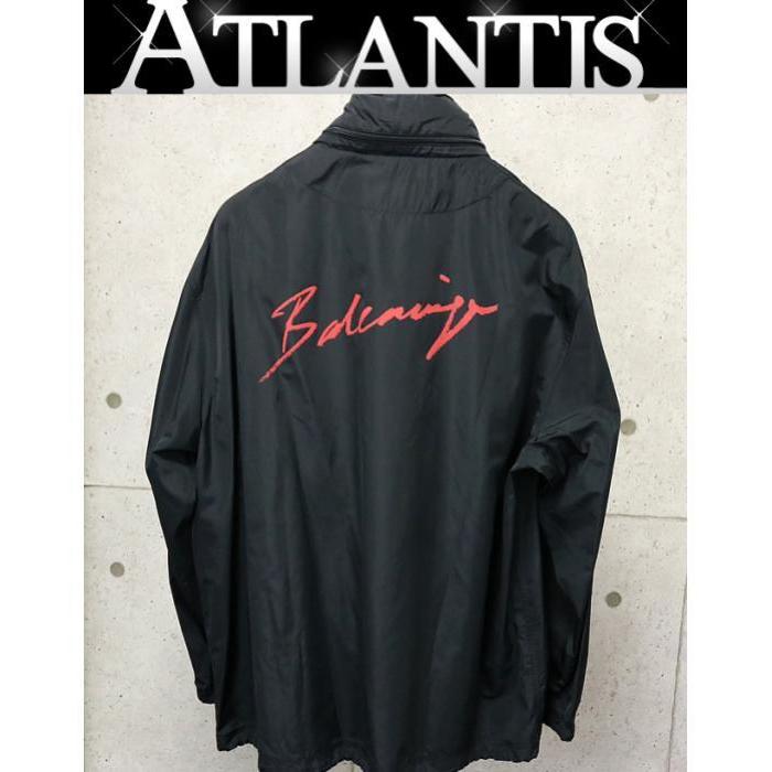 BALENCIAGA 銀座店 未使用 バレンシアガ フード付き ロゴ コーチ  