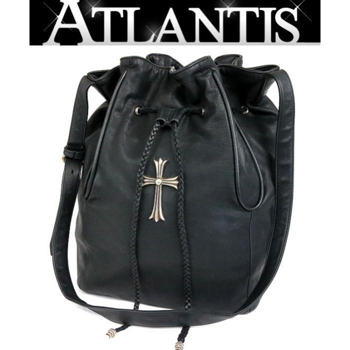 銀座店 レザー クロムハーツ Jillian Hearts ラージクロス ジリアン 黒 0096 Atlantis Hearts Chrome ショルダーバッグ ショルダーバッグ ジリアン 送料無料 即納 ショルダーバッグ