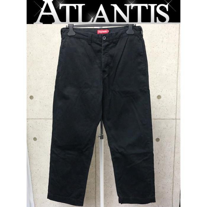 20AW Supreme Pin Up Chino Pant Black 黒