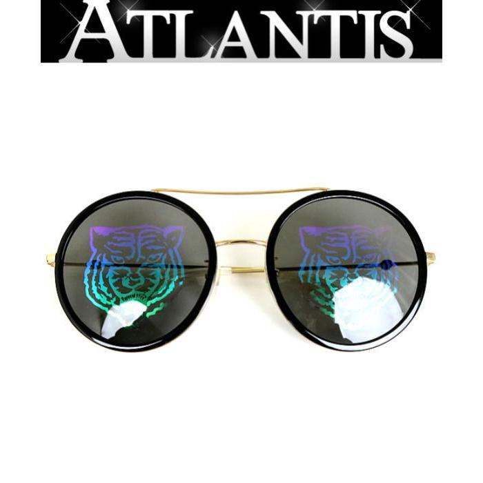 GUCCI 銀座店 グッチ ラウンドフレーム タイガー Urban GG0061S 黒  