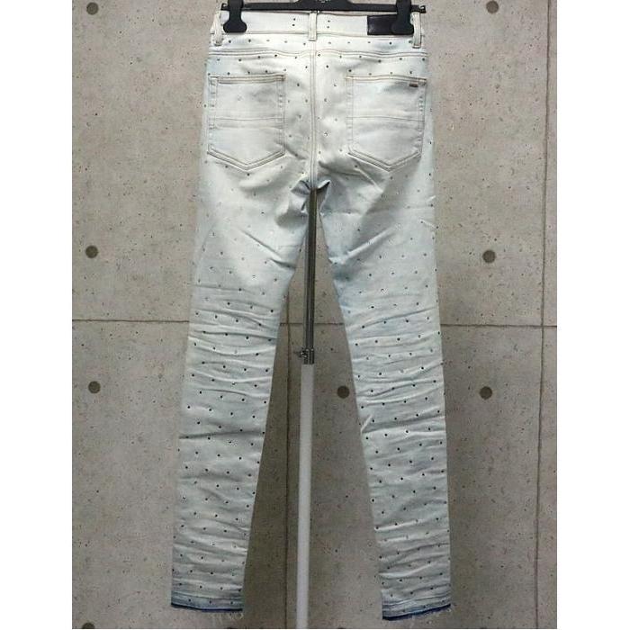 AMIRI 銀座店 アミリ ビジュースタッズ ダメージ加工 スキニー デニム