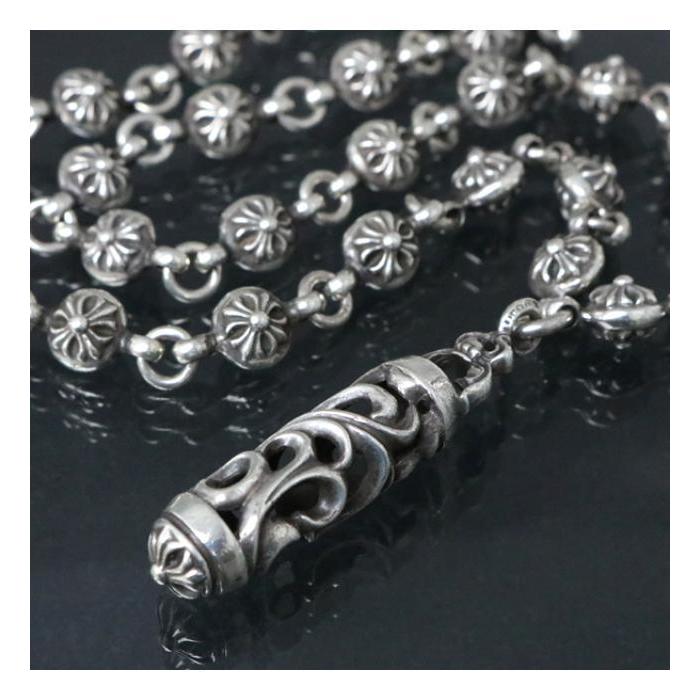 CHROME HEARTS 銀座店 クロムハーツ クロスボール ローラー ネックレス 
